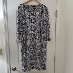 Talbots Black and White Women's Dress
